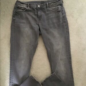 H&M low waist grey wash jeggings